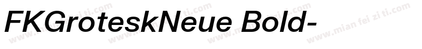 FKGroteskNeue Bold字体转换